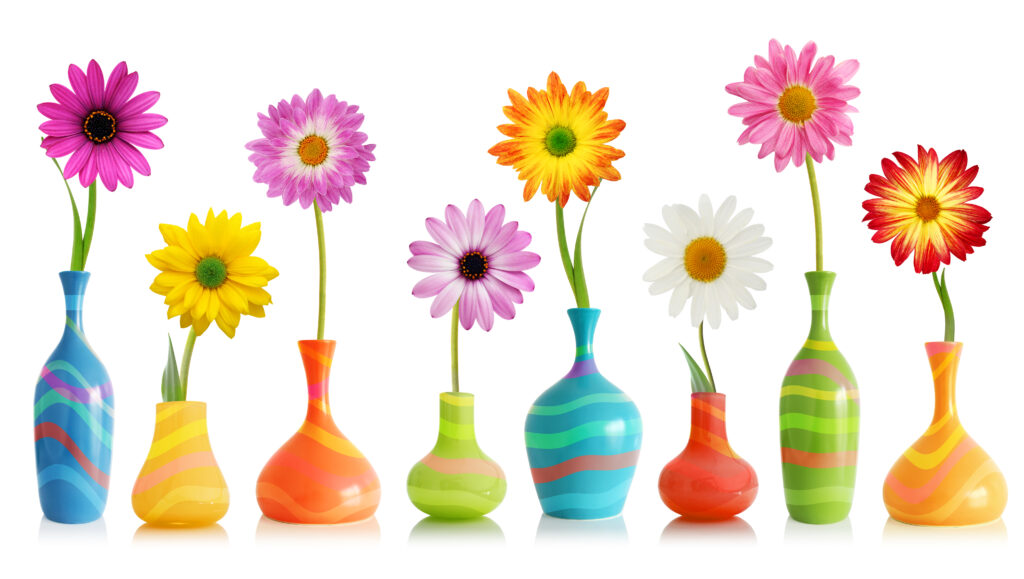 Daisy flowers in vases Depositphotos 19397679 XL 1024x579